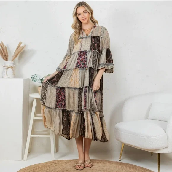 Timeless Long Jhabla Dress - Elegant & Chic (New Color) - Picture 3 of 7